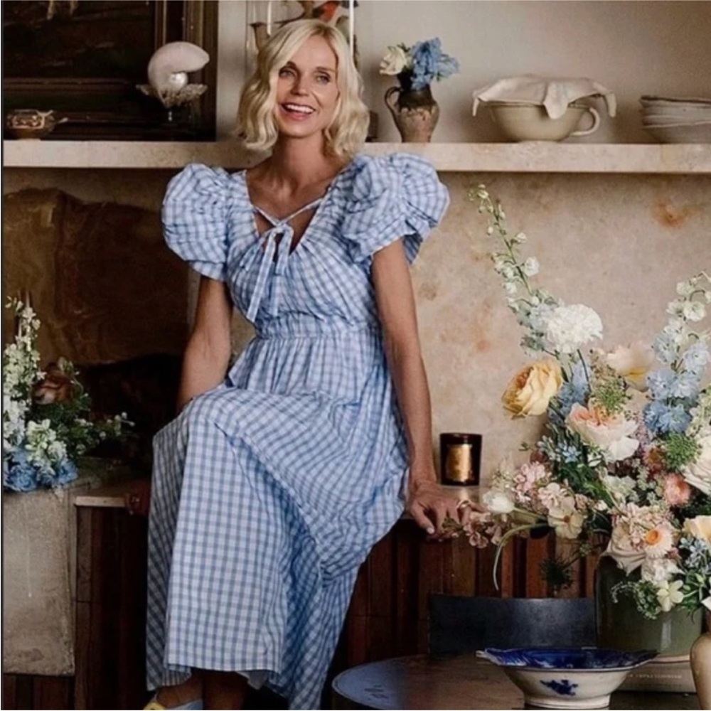 ANTONIO MELANI x Jennifer Sumko Gingham Dress